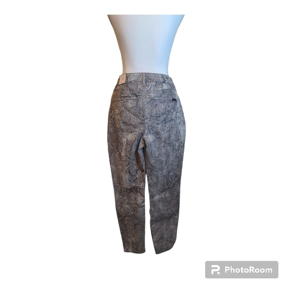 NWT WHITE HOUSE BLACK MARKET The High Rise Skinny Ankle Snake Print Jeans - Picture 8 of 16